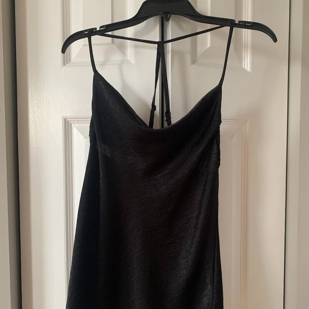 Satin sleveless top